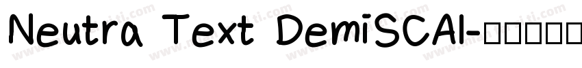 Neutra Text DemiSCAl字体转换